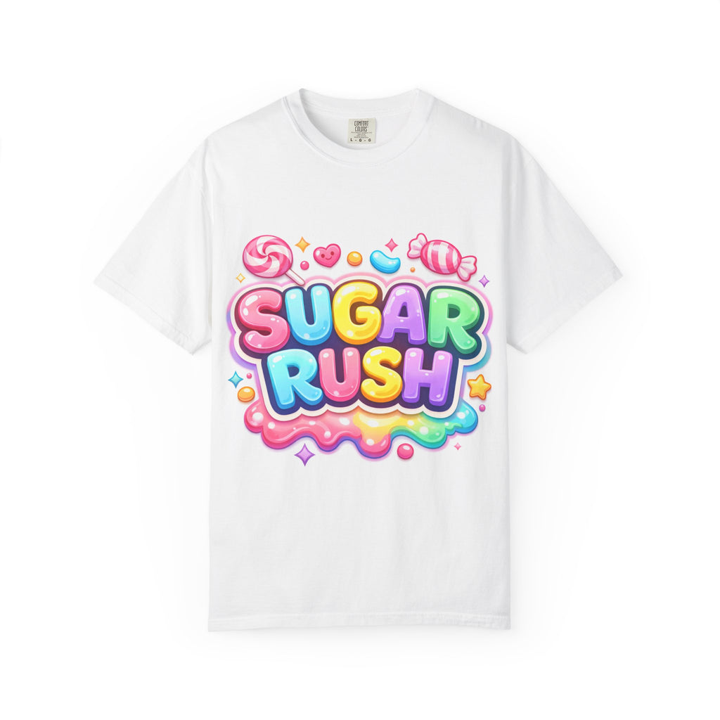 Sugar Rush T-Shirt — Colorful Candy Graphic Tee