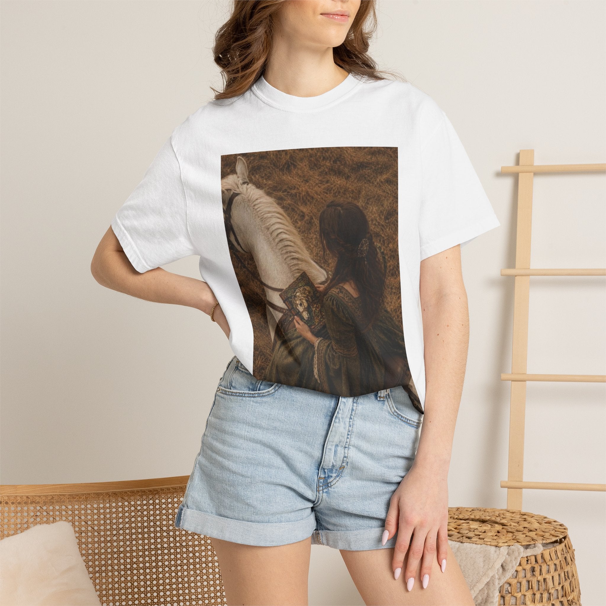 Vintage Romantic Horsewoman T-Shirt
