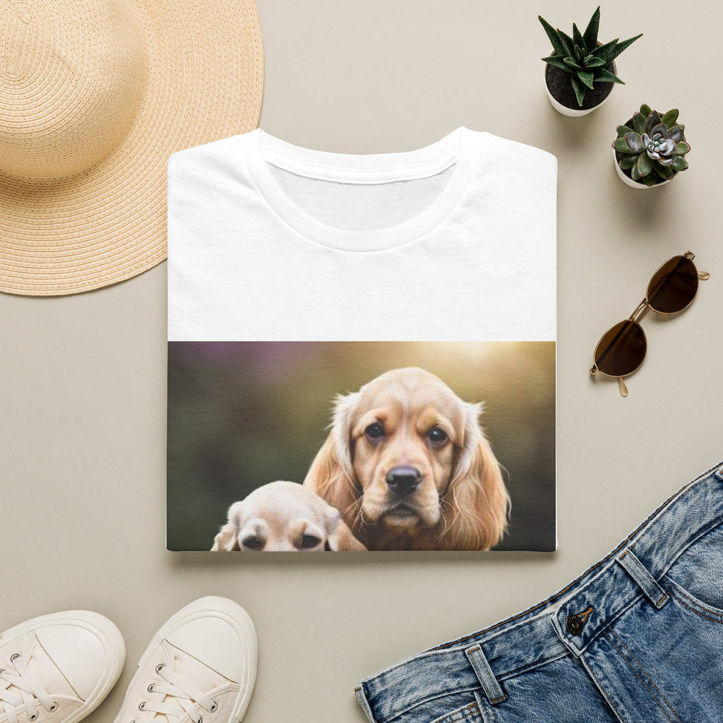 Cocker Spaniel Puppies T-Shirt — Cute Dog Photo Tee for Pet Lovers