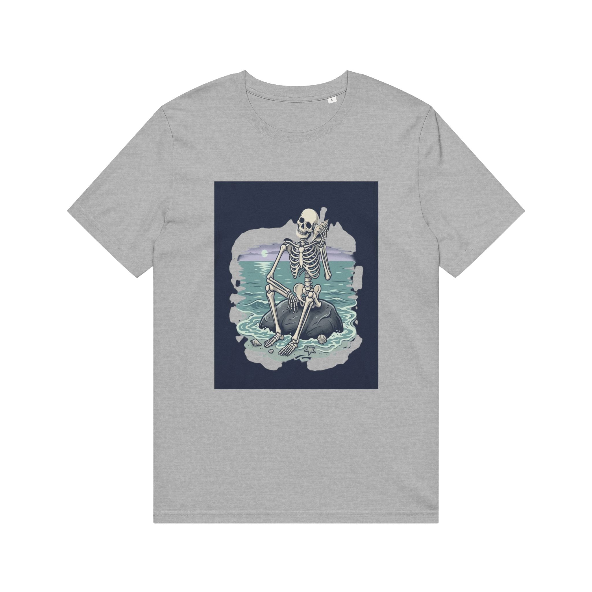 Skeleton Kayak T-Shirt — Coastal Goth Surf Skull Tee