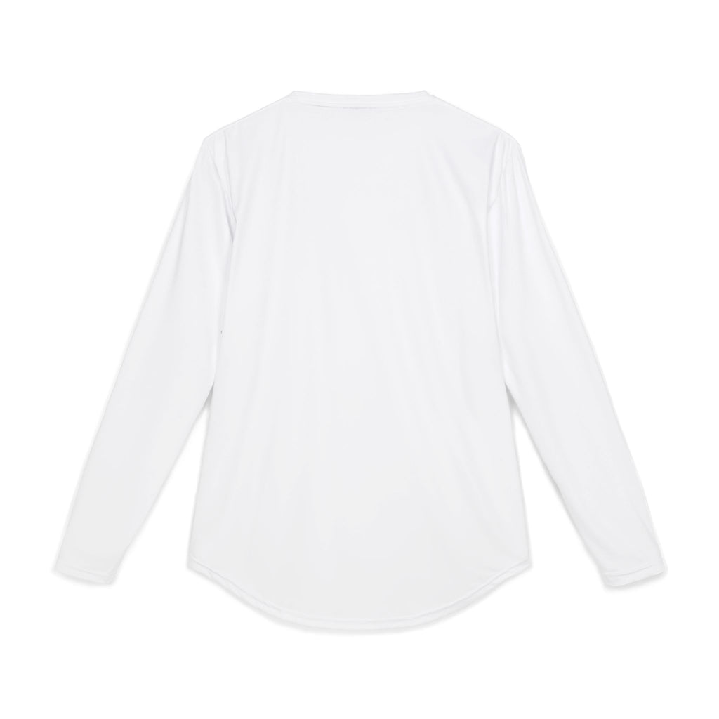 Men's Long Sleeve UV Shirt — Skeletal Surfer Graphic Sun Protection Tee