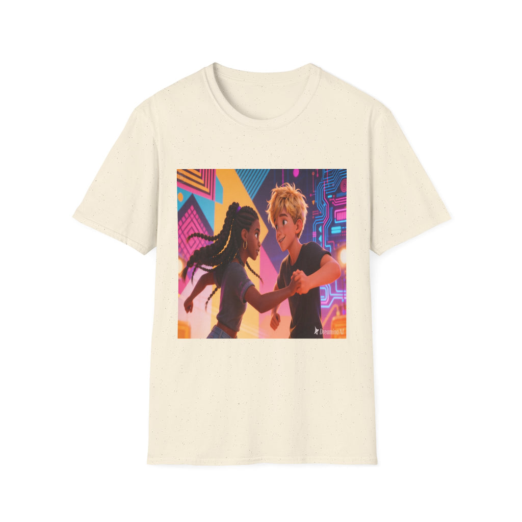 Graphic T-Shirt — Colorful Dance Scene Print