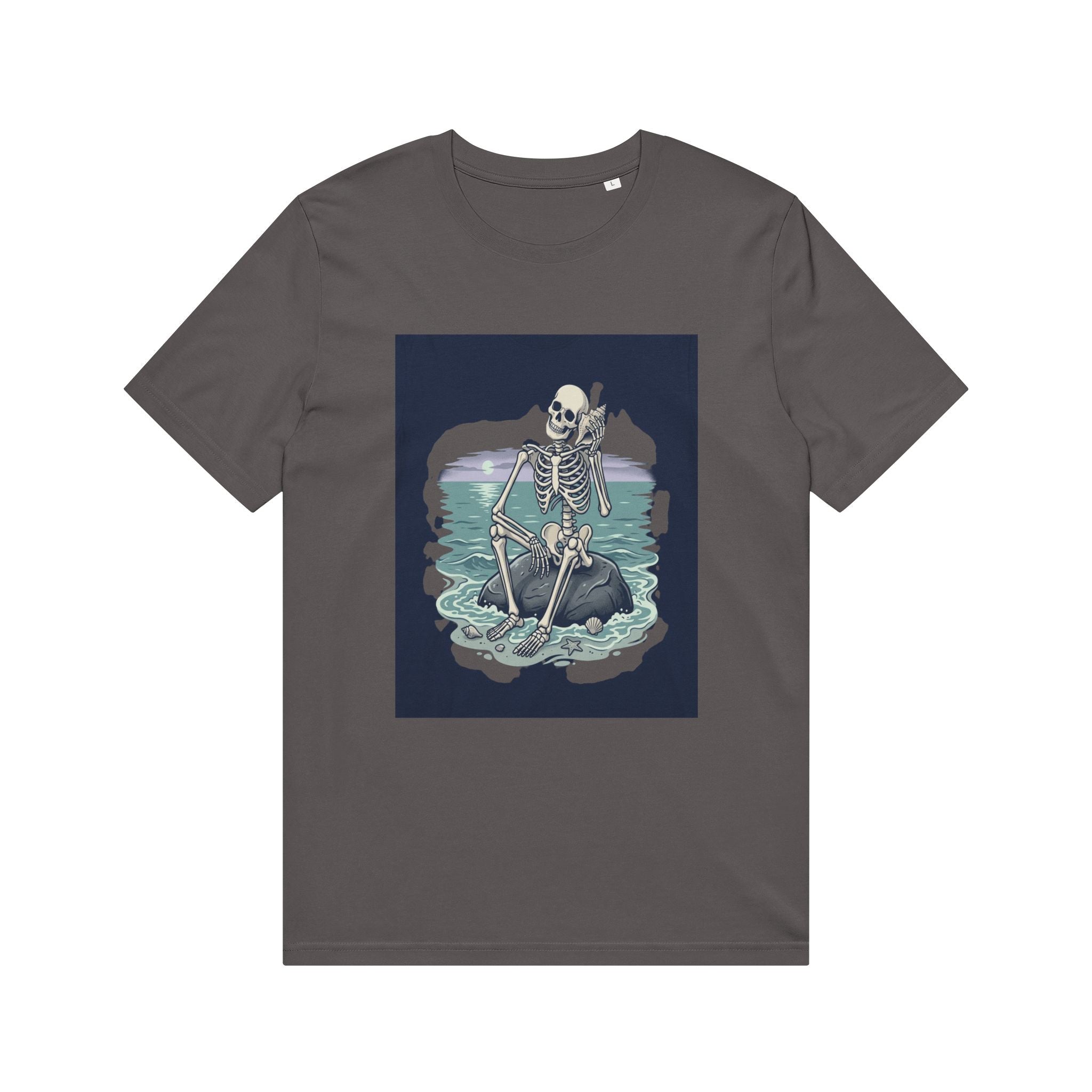 Skeleton Kayak T-Shirt — Coastal Goth Surf Skull Tee