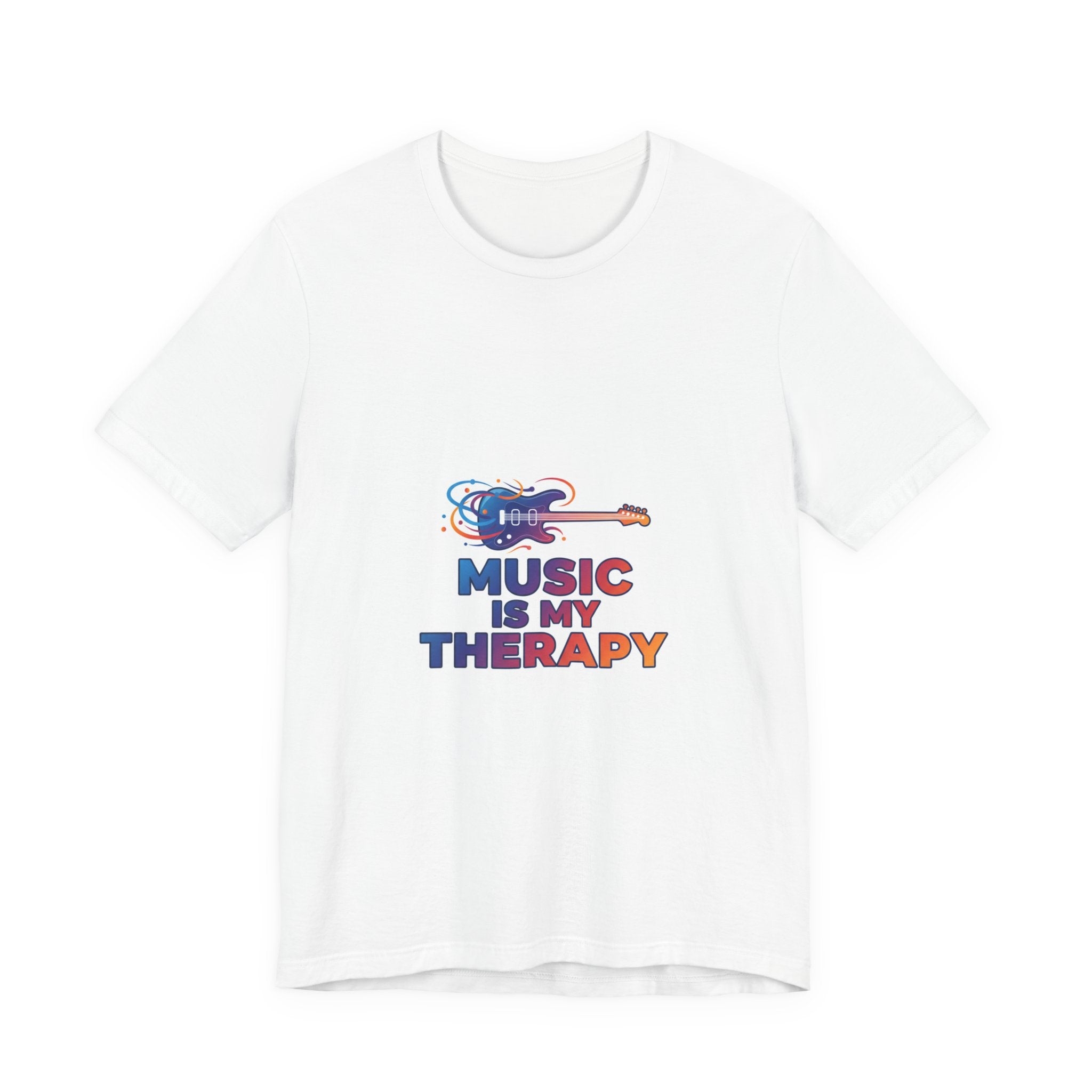 Music Is My Therapy Guitar T-Shirt — Inspirational Music Lover Tee