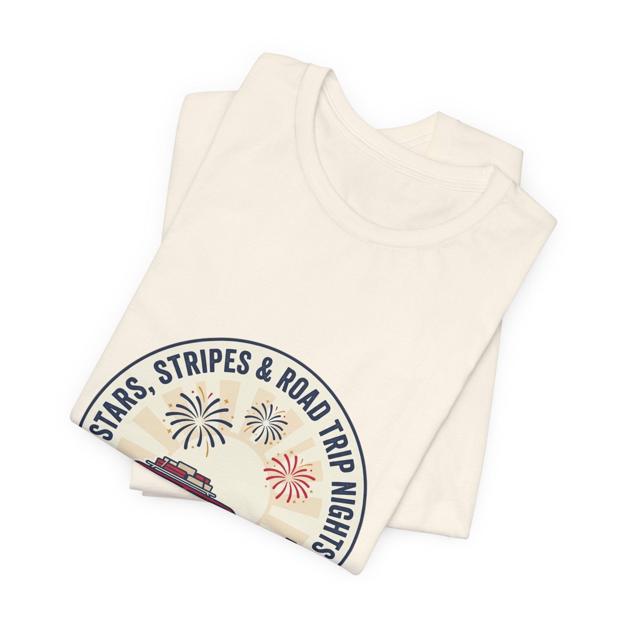 Stars & Stripes Road Trip Sweatshirt, Vintage USA Red White Blue Crewneck, American Travel Sweater, Patriotic Gift, Retro USA Sweatshirt, 4th of July Gift