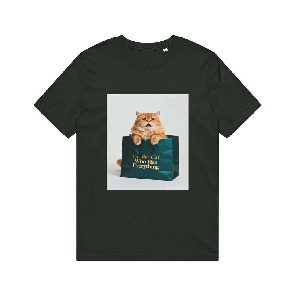 Cat in Bag T‑Shirt — "Whole Cat Who Has Everything" Cute Cat Graphic Tee