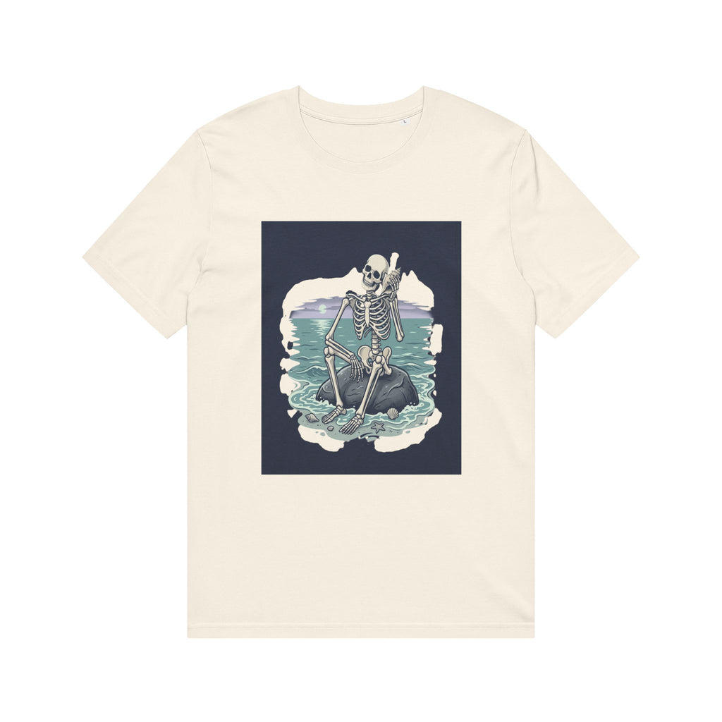 Skeleton Kayak T-Shirt — Coastal Goth Surf Skull Tee