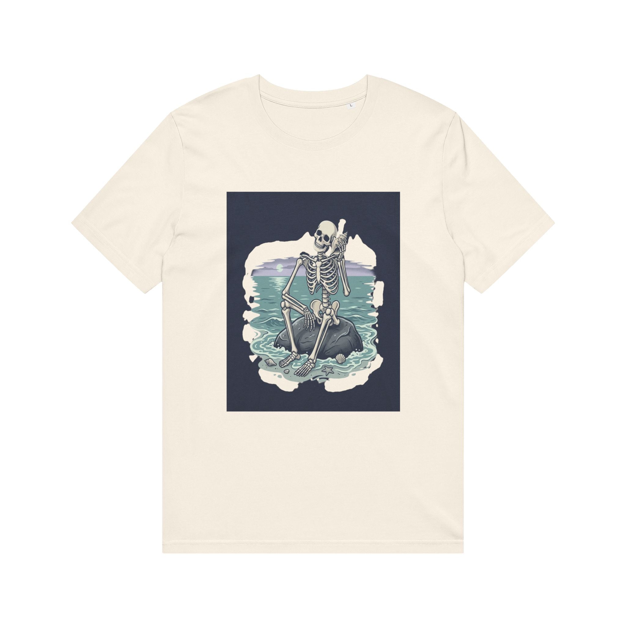 Skeleton Kayak T-Shirt — Coastal Goth Surf Skull Tee