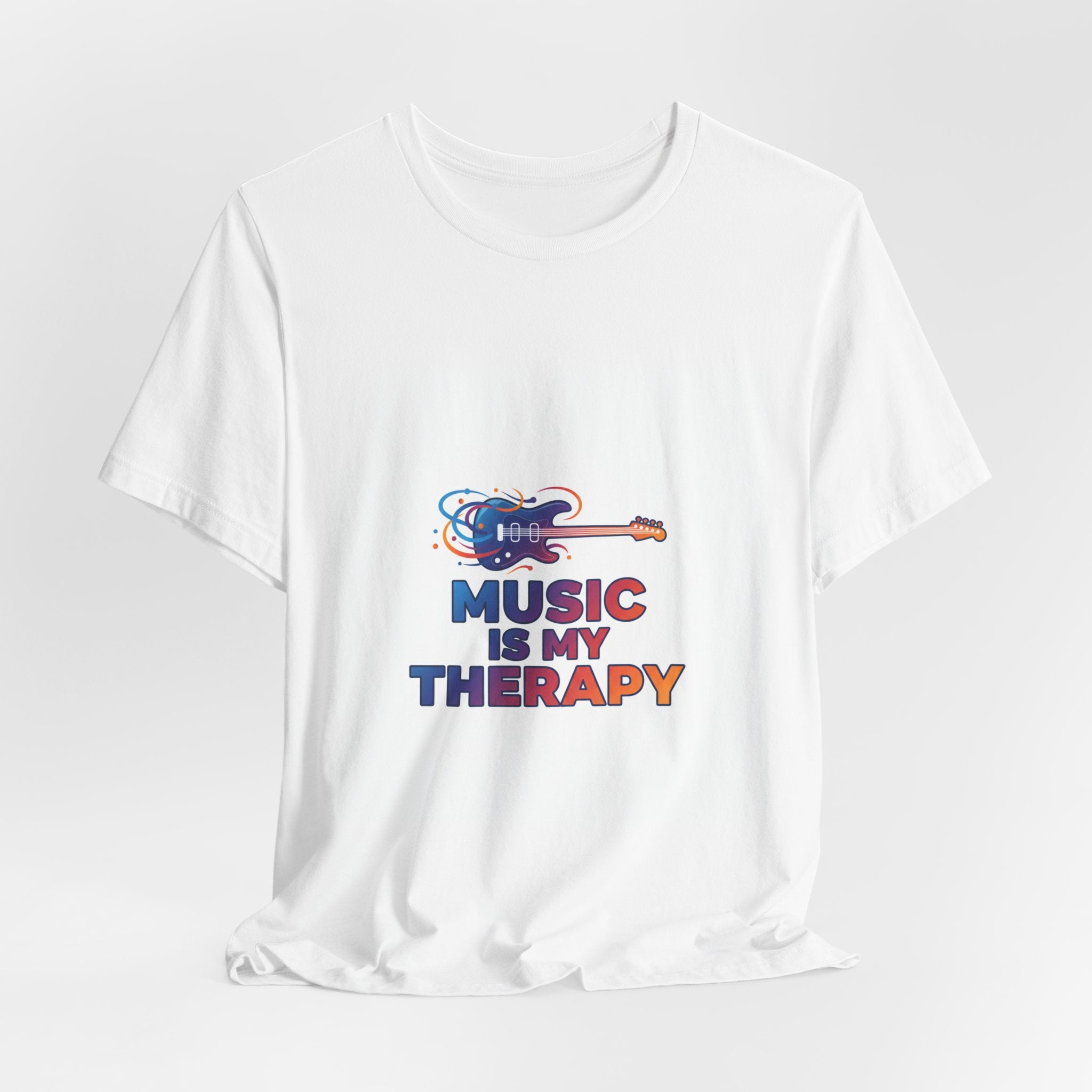 Music Is My Therapy Guitar T-Shirt — Inspirational Music Lover Tee