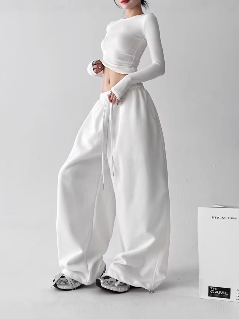 Women's High-Waisted Wide-Leg Sweatpants